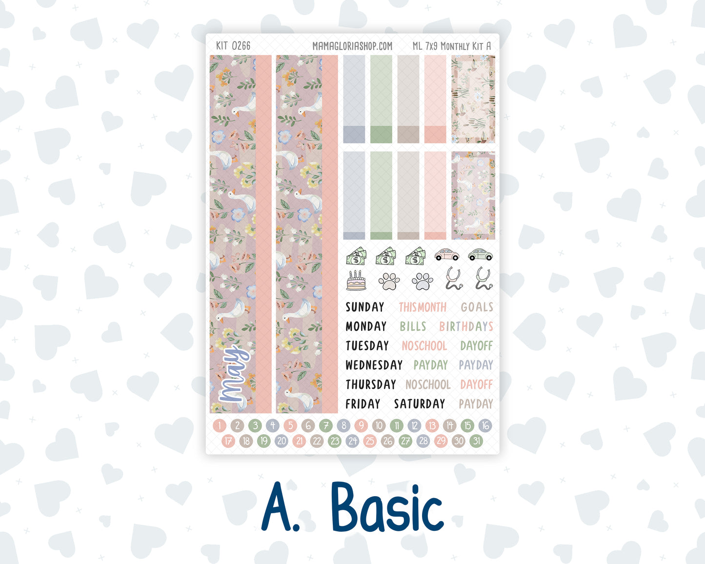 Kit 0266 - 7x9 - MakseLife - Monthly Kit - May - Froggy Lake Picnic