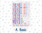 Kit 0273 - 7x9 - MakseLife - Monthly Kit - July - Americana In Bloom