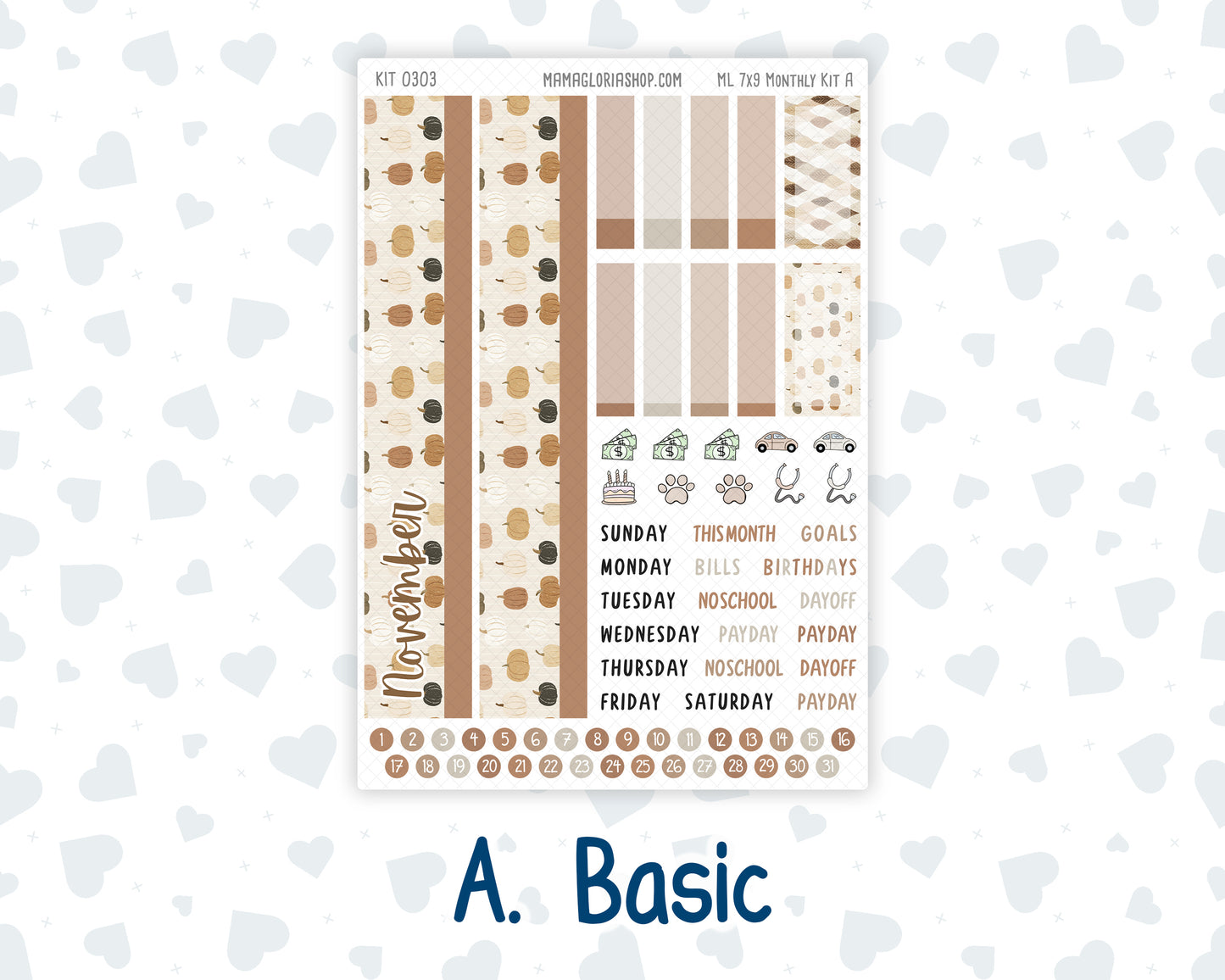 Kit 0303 - 7x9 - MakseLife - Monthly Kit - November - Into The Woods