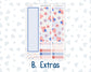 Kit 0273 - 7x9 - MakseLife - Monthly Kit - July - Americana In Bloom