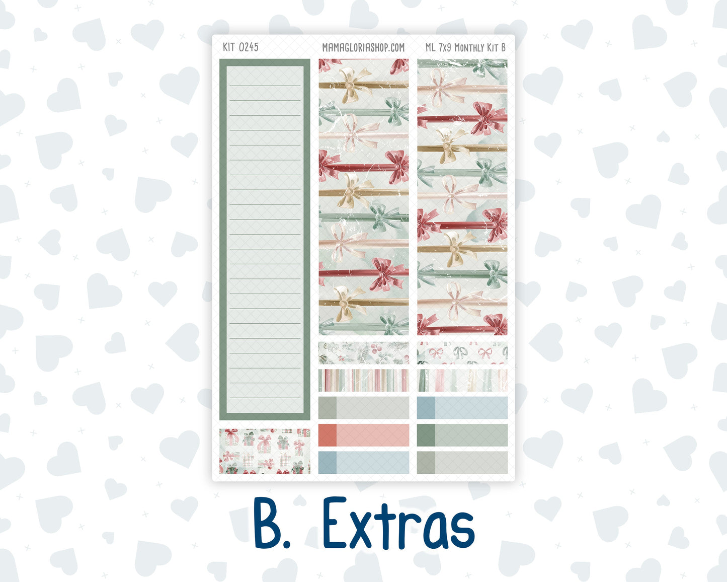 Kit 0245 - 7x9 - MakseLife - Monthly Kit - December - Vintage Christmas