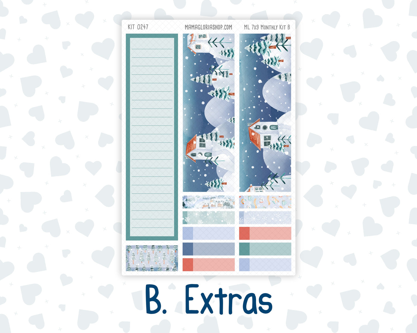 Kit 0247 - 7x9 - MakseLife - Monthly Kit - December - Snow Day Adventures