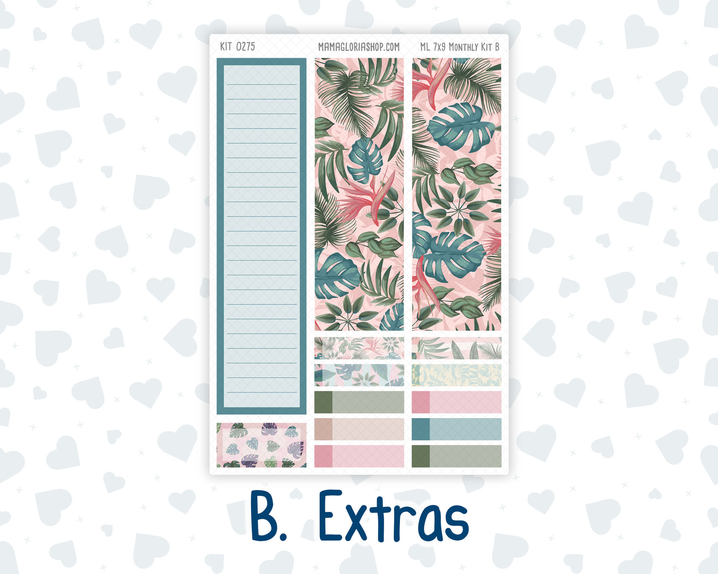 Kit 0275 - 7x9 - MakseLife - Monthly Kit - July - Tropical Safari Blush