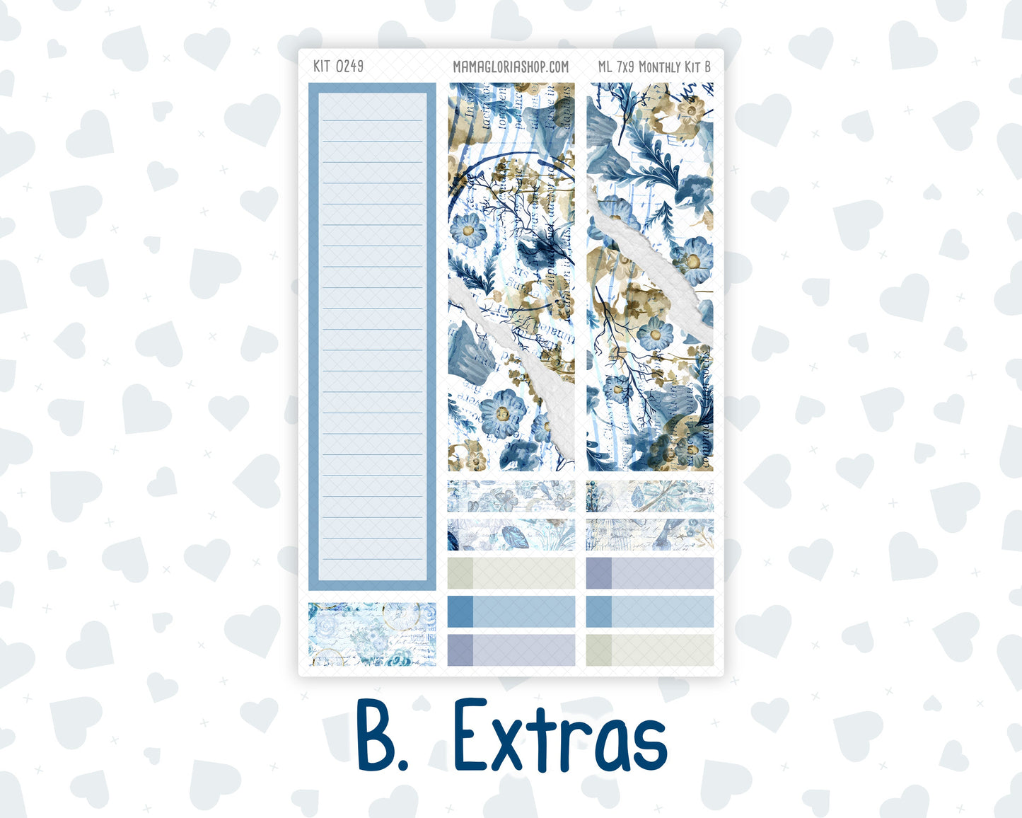 Kit 0249 - 7x9 - MakseLife - Monthly Kit - January - Icy Lace