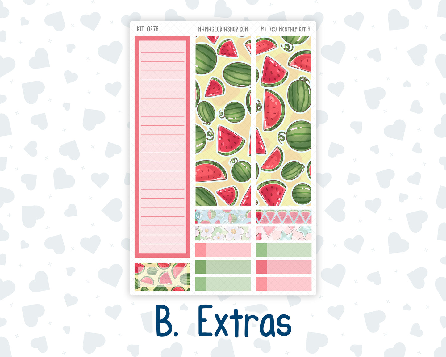 Kit 0276 - 7x9 - MakseLife - Monthly Kit - July - Melon Crush
