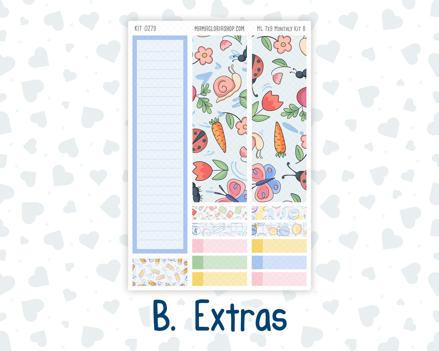 Kit 0279 - 7x9 - MakseLife - Monthly Kit - August - Not Ready For School