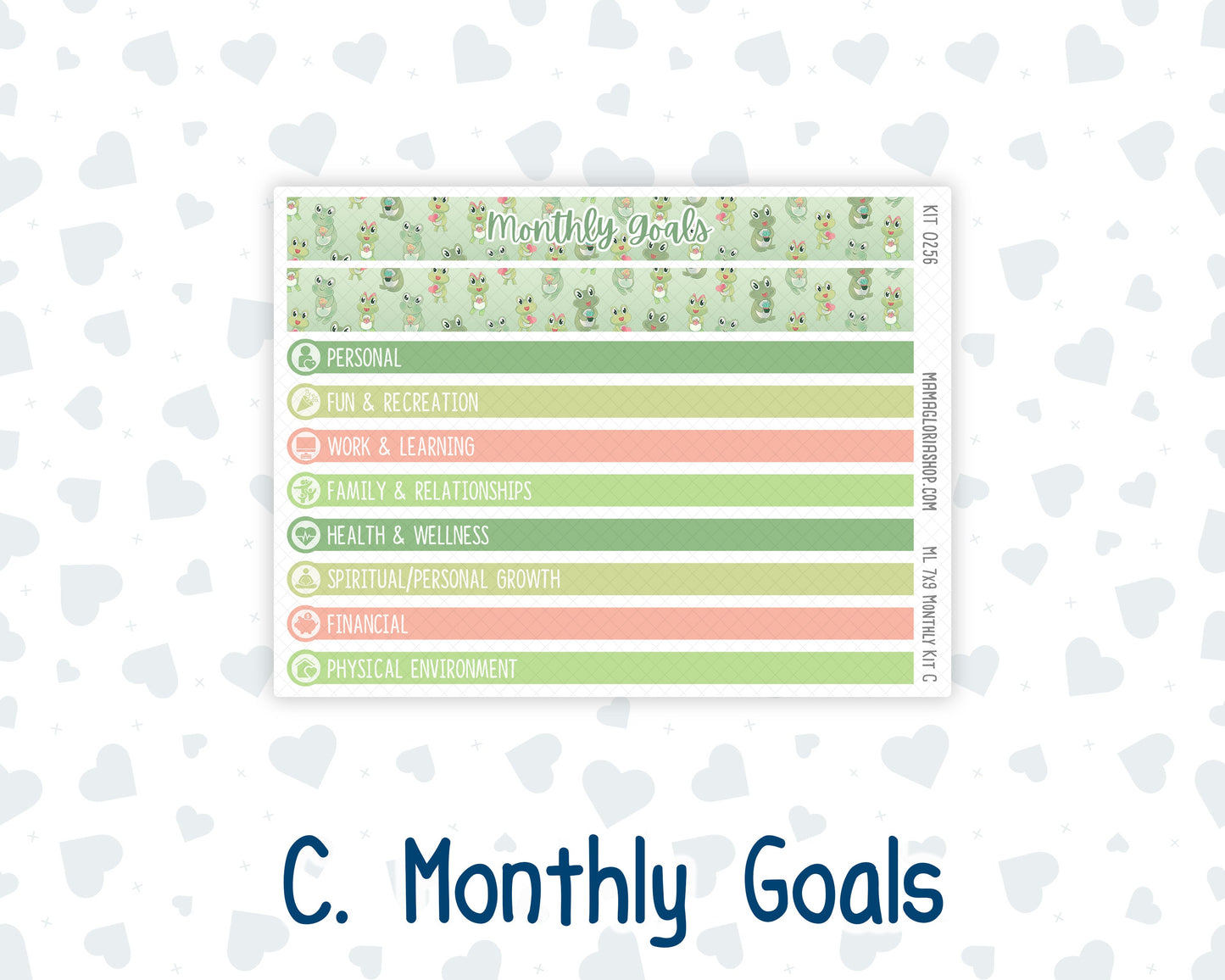Kit 0256 - 7x9 - MakseLife - Monthly Kit - March - Froggy Luck