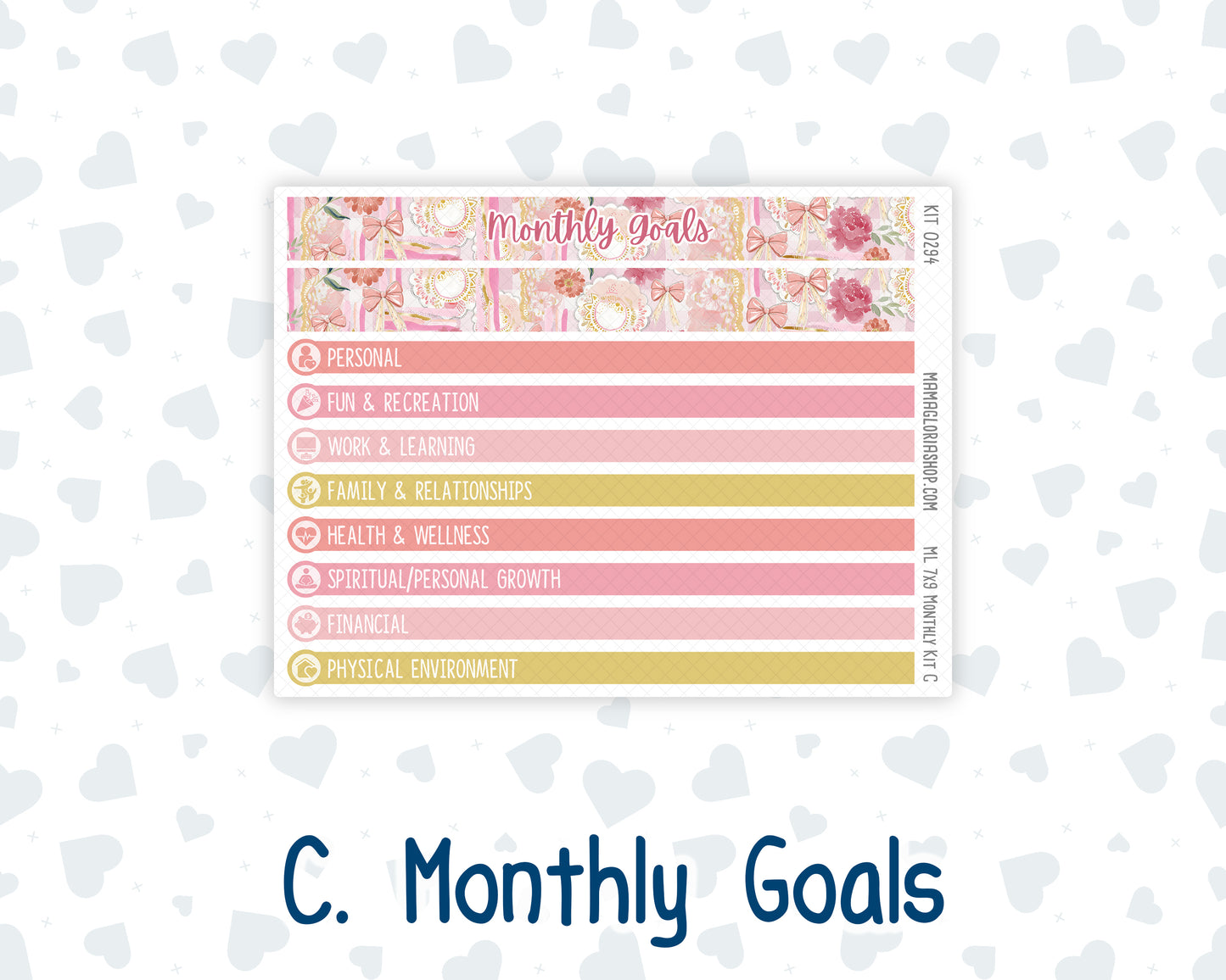 Kit 0294 - 7x9 - MakseLife - Monthly Kit - September - Rosy Reveria