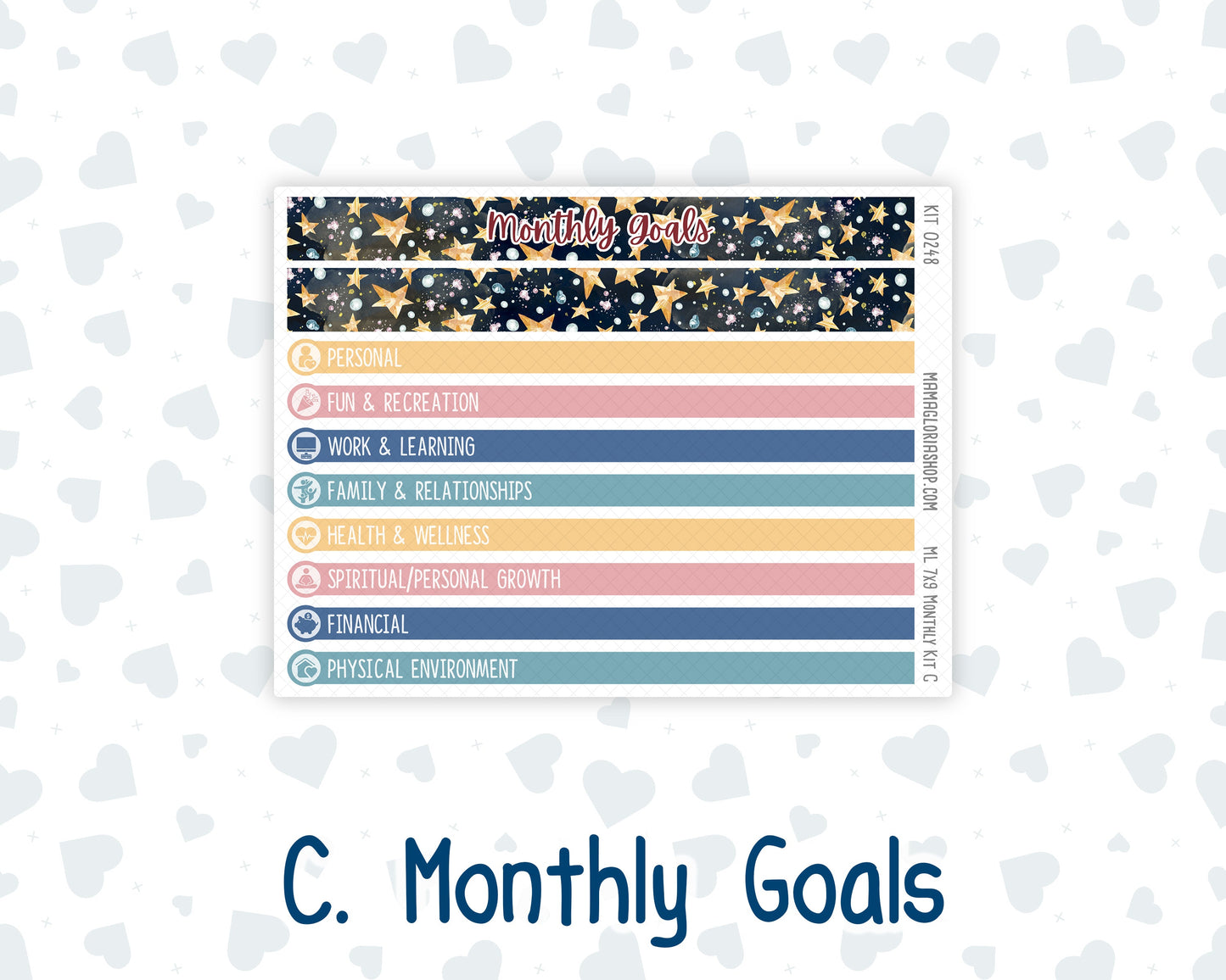 Kit 0248 - 7x9 - MakseLife - Monthly Kit - January - Midnight Countdown