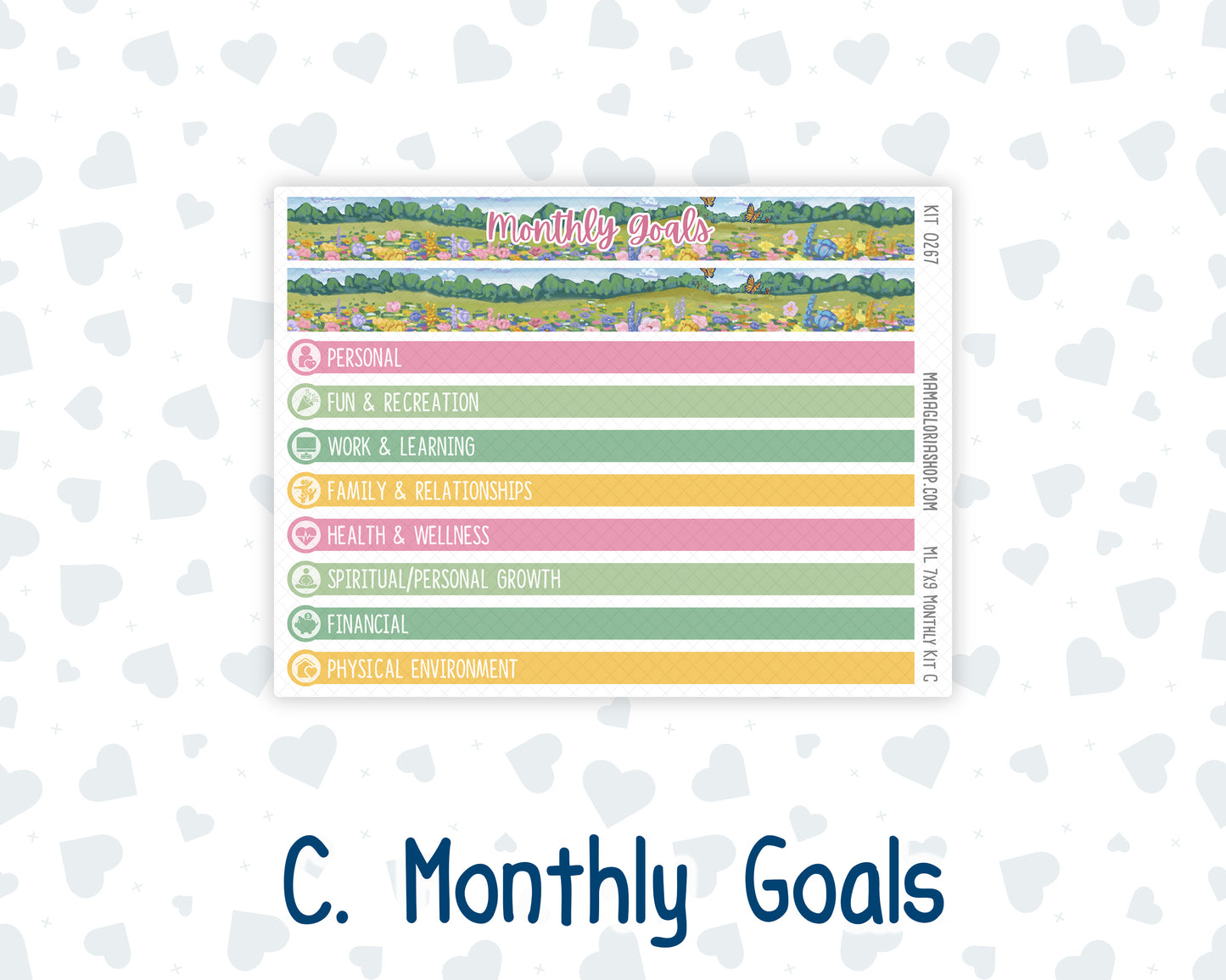 Kit 0267 - 7x9 - MakseLife - Monthly Kit - May - Flowers For Mama