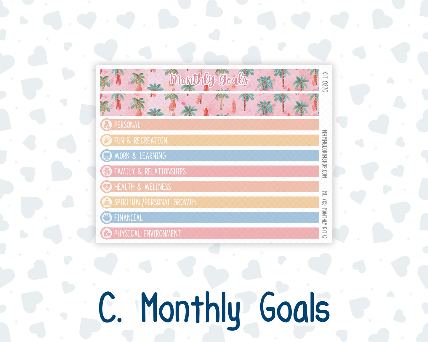 Kit 0270 - 7x9 - MakseLife - Monthly Kit - June - Beachside Bliss