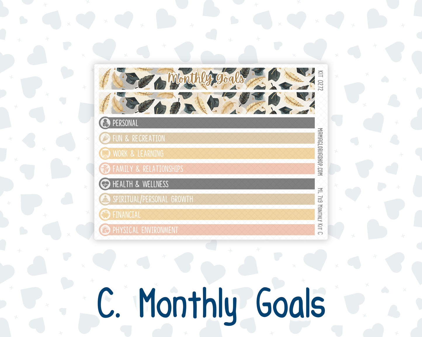 Kit 0272 - 7x9 - MakseLife - Monthly Kit - May - Graduation