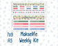 Kit 0306 - 7x9 | A5 MakseLife - Weekly Actions & Reflections - December - Jolly Mischief