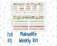 Kit 0244 - 7x9 | A5 MakseLife - Weekly Actions & Reflections - December - Santas Village