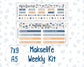Kit 0299 - 7x9 | A5 MakseLife - Weekly Actions & Reflections - October - Book Nook