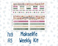 Kit 0307 - 7x9 | A5 MakseLife - Weekly Actions & Reflections - December - Velvet Hearth