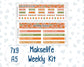Kit 0233 - 7x9 | A5 MakseLife - Weekly Actions & Reflections - September - Cinnamon Days