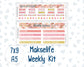 Kit 0294 - 7x9 | A5 MakseLife - Weekly Actions & Reflections - September - Rosy Reveria