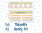 Kit 0280 - 7x9 | A5 MakseLife - Weekly Actions & Reflections - Half Past Six In August