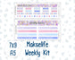 Kit 0252 - 7x9 | A5 MakseLife - Weekly Actions & Reflections - February - Tokyo Candy Cloud