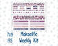 Kit 0236 - 7x9 | A5 MakseLife - Weekly Actions & Reflections - October - Sweet & Spooky
