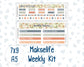 Kit 0300 - 7x9 | A5 MakseLife - Weekly Actions & Reflections - October - Autumn Stroll