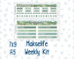Kit 0264 - 7x9 | A5 MakseLife - Weekly Actions & Reflections - May - Spring Walk