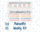 Kit 0270 - 7x9 | A5 MakseLife - Weekly Actions & Reflections - June - Beachside Bliss