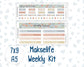 Kit 0261 - 7x9 | A5 MakseLife - Weekly Actions & Reflections - April - Llama Spring