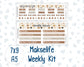 Kit 0303 - 7x9 | A5 MakseLife - Weekly Actions & Reflections - November - Into The Woods
