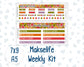 Kit 0240 - 7x9 | A5 MakseLife - Weekly Actions & Reflections - November - Cozy Thanksgiving