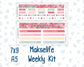 Kit 0254 - 7x9 | A5 MakseLife - Weekly Actions & Reflections - February - Valentine Village