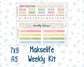 Kit 0260 - 7x9 | A5 MakseLife - Weekly Actions & Reflections - April - Pastel Egg Hunt