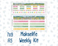 Kit 0267 - 7x9 | A5 MakseLife - Weekly Actions & Reflections - May - Flowers For Mama