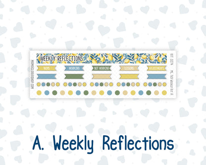 Kit 0274 - 7x9 | A5 MakseLife - Weekly Actions & Reflections - July - Sunny Lemon Shore