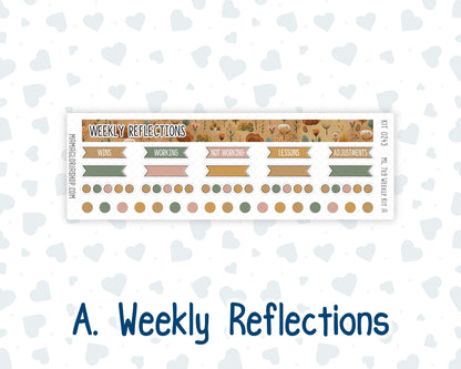 Kit 0243 - 7x9 | A5 MakseLife - Weekly Actions & Reflections - November - Boho Autumn
