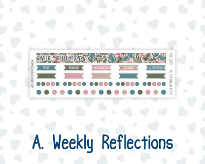 Kit 0275 - 7x9 | A5 MakseLife - Weekly Actions & Reflections - July - Tropical Safari Blush