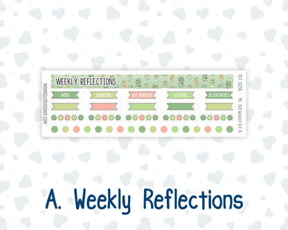 Kit 0256 - 7x9 | A5 MakseLife - Weekly Actions & Reflections - March - Froggy Luck