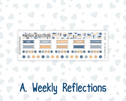 Kit 0299 - 7x9 | A5 MakseLife - Weekly Actions & Reflections - October - Book Nook