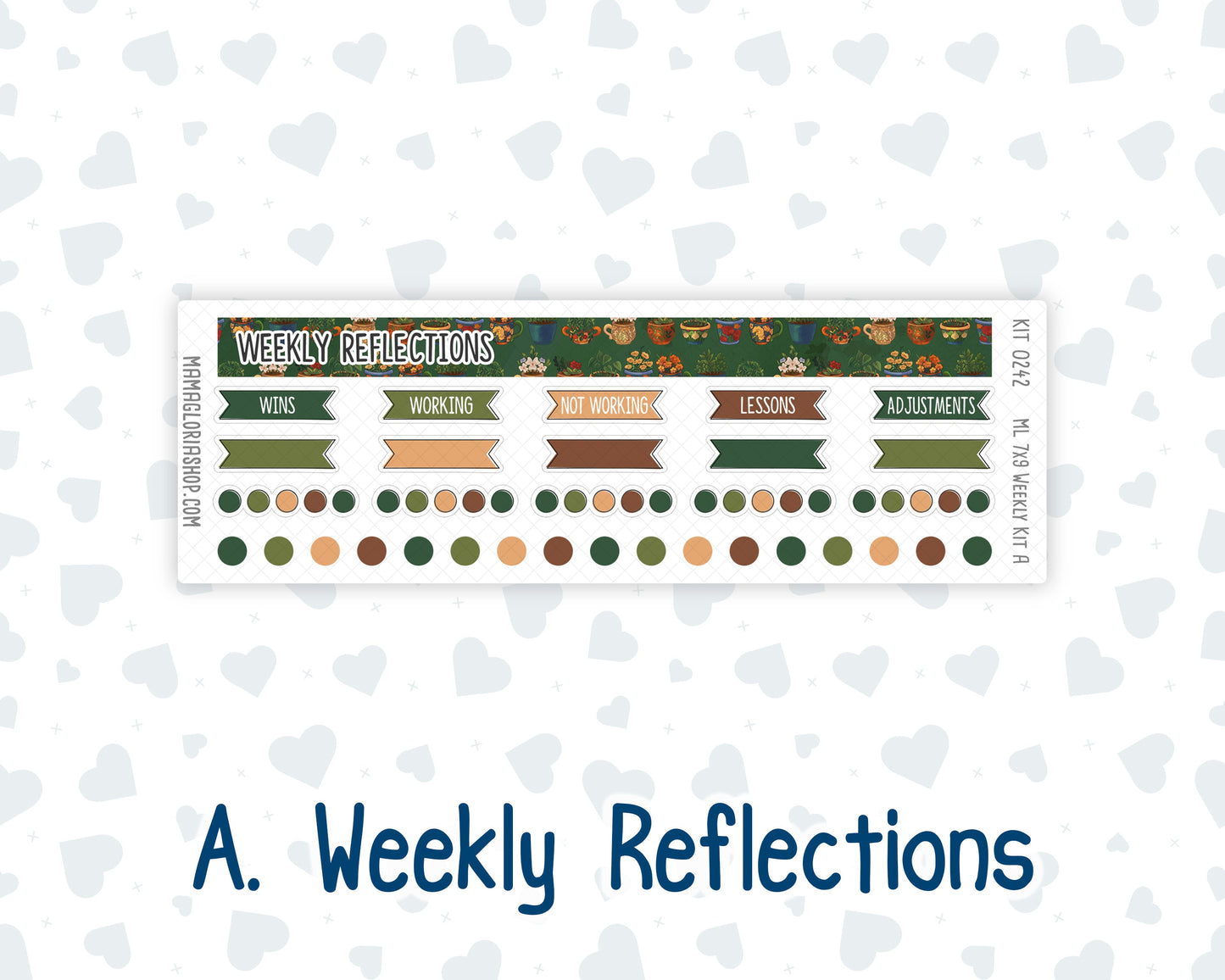 Kit 0242 - 7x9 | A5 MakseLife - Weekly Actions & Reflections - November - Cottage Autumn