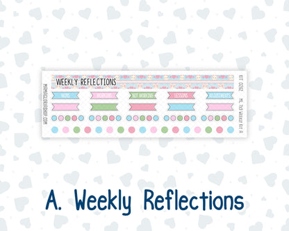 Kit 0262 - 7x9 | A5 MakseLife - Weekly Actions & Reflections - April - Spring Puffs