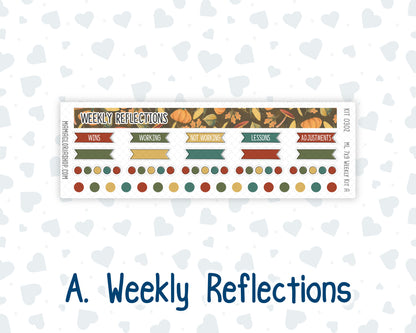 Kit 0302 - 7x9 | A5 MakseLife - Weekly Actions & Reflections - November - Thankful Season
