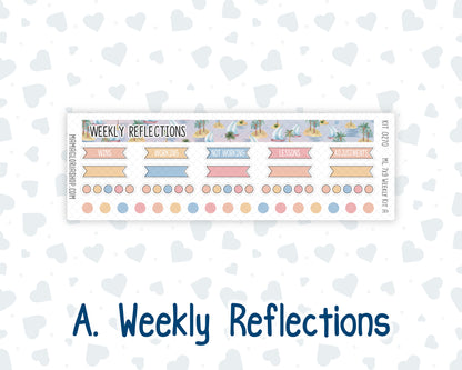Kit 0270 - 7x9 | A5 MakseLife - Weekly Actions & Reflections - June - Beachside Bliss