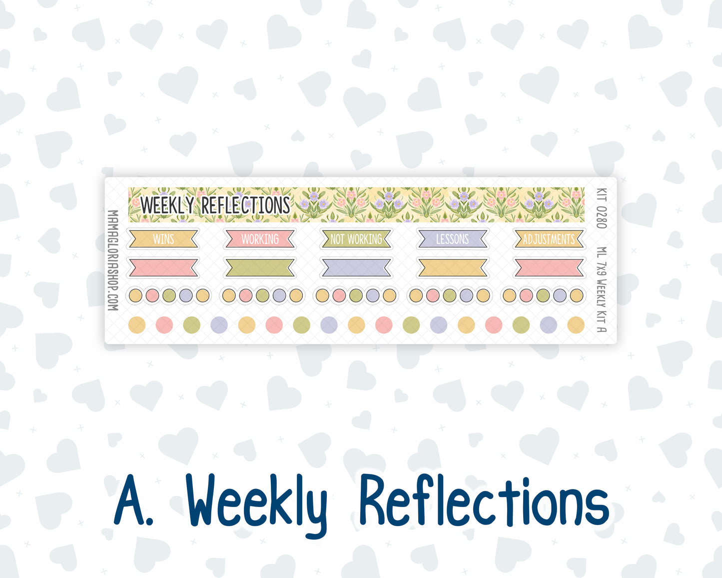 Kit 0280 - 7x9 | A5 MakseLife - Weekly Actions & Reflections - Half Past Six In August