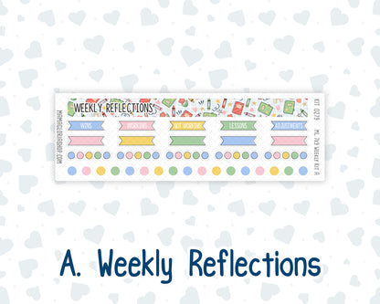 Kit 0279 - 7x9 | A5 MakseLife - Weekly Actions & Reflections - August - Not Ready For School