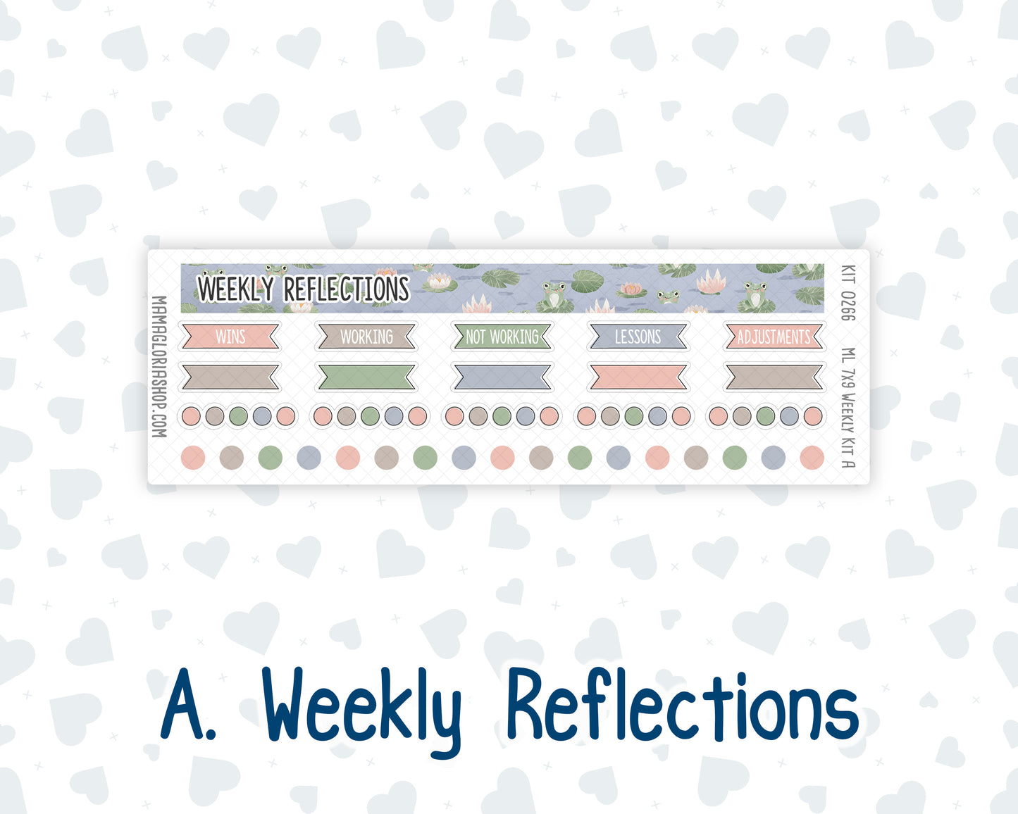 Kit 0266 - 7x9 | A5 MakseLife - Weekly Actions & Reflections - May - Froggy Lake Picnic