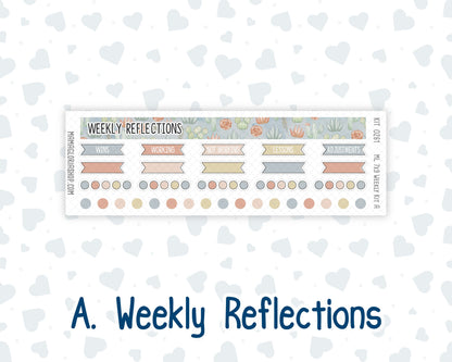 Kit 0261 - 7x9 | A5 MakseLife - Weekly Actions & Reflections - April - Llama Spring