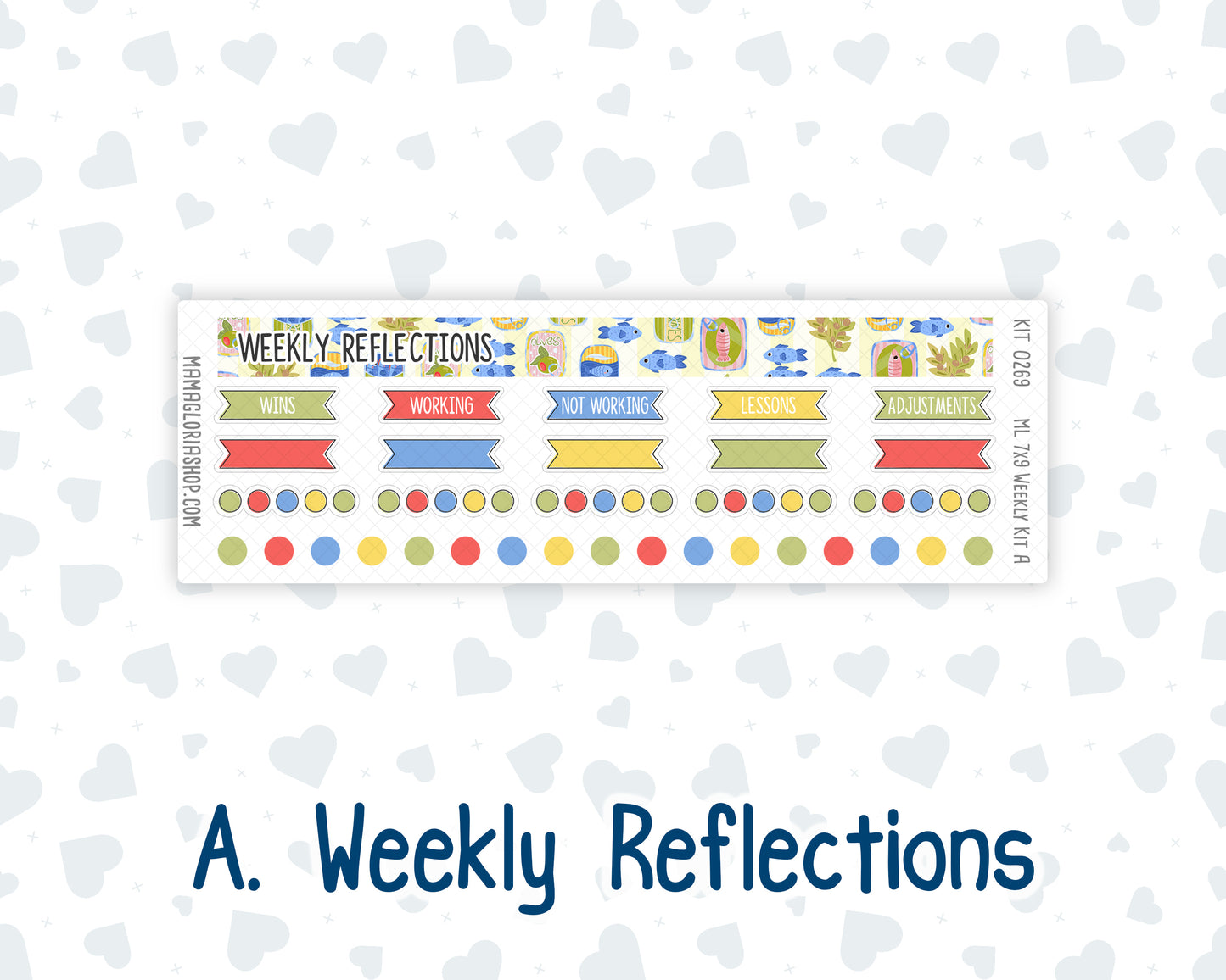Kit 0269 - 7x9 | A5 MakseLife - Weekly Actions & Reflections - June - Dolce Mare