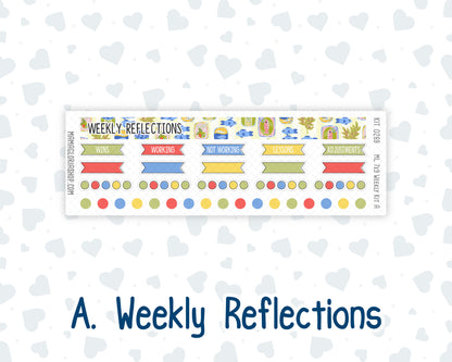 Kit 0269 - 7x9 | A5 MakseLife - Weekly Actions & Reflections - June - Dolce Mare