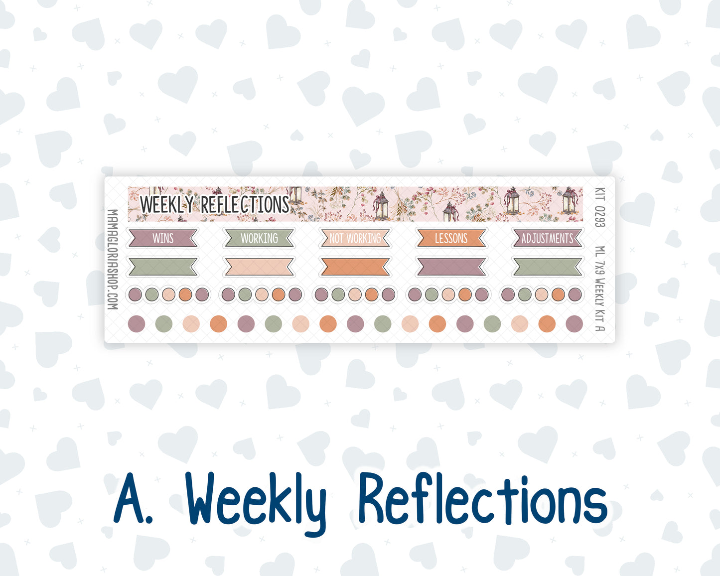 Kit 0293 - 7x9 | A5 MakseLife - Weekly Actions & Reflections - September - Fleur de Provence